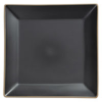 宮本産業 プレート 14cm エッジライン 角皿 ブラック 341686 1個（直送品）