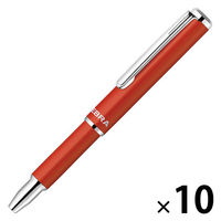 ゼブラ SLF1 mini N アースカラー レッド 油性ボールペン BA55ーECーR 1セット（1本×10）