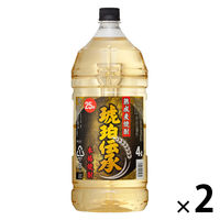 本格麦焼酎 琥珀伝承 熟成麦焼酎 25度 4L 1セット（1本×2） 福徳長酒類
