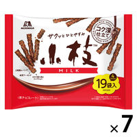 チョコレート菓子 クランチチョコレート　小袋　お配り菓子 小枝　ミルク　徳用 1セット（1個×7）