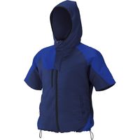 アイリスオーヤマ ファン付き作業服　クールウェア　OUTDOOR　半袖Ｍ　ブルー COHS-M02-A 1セット（直送品）
