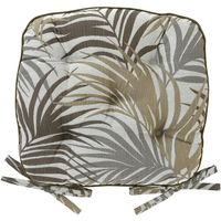 川島織物セルコン ラタニア シートクッション 410×390mm ブラウン LN1075_97BR 1個（直送品）