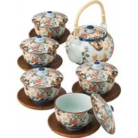 【ギフト包装】西海陶器　波佐見焼　亀甲岩牡丹　茶托付番茶器揃　210122064　1個（直送品）