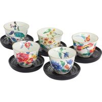 【ギフト包装】セラミック藍　花衣　茶托付煎茶　210132035　1個（直送品）