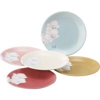 【ギフト包装】山加商店　ハナエモリ　オーキッド　ファイブプレートセット　210141034　1セット(2個)（直送品）