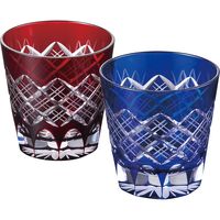 【ギフト包装】木本硝子　江戸切子　重ね矢来　ペアオールド　210154063　1個（直送品）