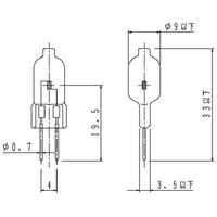 パナソニック 非常灯用ハロゲン球 JE W-N