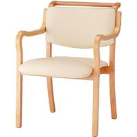 オフィス・ラボ 手掛け付チェア IKD-03 アイボリー 400553 1脚 　介援隊 O0889（直送品）