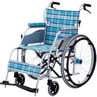 片山車椅子製作所 KARL(カール) 自走式 KW-901B スカッシュ・ブルー 242772 1台 　介援隊 W0719（直送品）