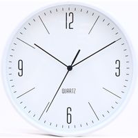 不二貿易 掛時計 ホーン 幅255×奥行43×高さ255mm ホワイト 26330 1個（直送品）