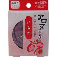 アロマ蚊取り線香 いちご 4巻入 4971902920061 4巻×30セット 紀陽除虫菊（直送品）