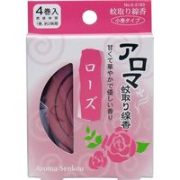 アロマ蚊取り線香  ローズ 4巻入 4971902921839 4巻×30セット 紀陽除虫菊（直送品）