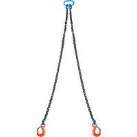 チェーンフック　2点吊り 2点吊りチェーンスリング ラッチフック 3.2t未満用 8mmx4m