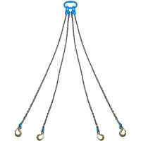 アイビッグ ４点吊りチェーンバネフックセット　8mm　使用荷重5t 31050 1セット（直送品）