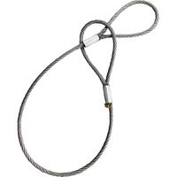 アイビッグ 麻芯ワイヤー 6x24%(ロック)玉掛けワイヤー ワイヤースリング 22mm 2802 1本（直送品）