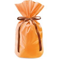 フロストリボン付ギフトバッグ M オレンジ FG-017-AS 1袋（40枚入） エスパック（直送品）