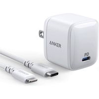 Anker PowerPort Atom PD 1 & USB-C & ライトニングケーブル(0.9m ホワイト) B2017121（直送品）
