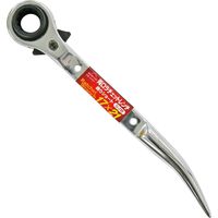 コンヨ 両口ラチェットレンチ 曲タイプ シノ付 17ｘ21 24681 1個（直送品）
