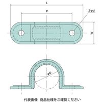 日動電工 兼用サドル22 W HI KS22WHW 1セット(60個)（直送品）