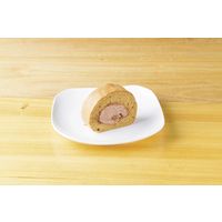 「業務用」 久世 ポーション　モカロールケーキ 216832 １ケース　5個入り×24PC　冷凍（直送品）