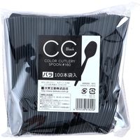 大黒工業 CCスプーン #160 バラ ブラック(100本) 200813 1P(100本)（直送品）