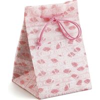 三景 信玄袋 波に扇 ピンク(1ケース) 620780 1ケース(500枚入)（直送品）