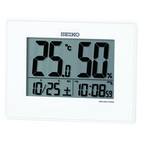 セイコータイムクリエーション SEIKO 電波時計 温度湿度表示付 白 SQ798W 1個（直送品）