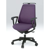 イトーキ ノナチェア KZ-336PVH ブラック×プラムパープル KZ-336PVH-T1X7 1脚（直送品）