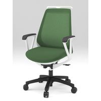 イトーキ ノナチェア KZ-336PVH ホワイト×アイビーグリーン KZ-336PVH-W9Q2 1脚（直送品）