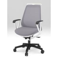 イトーキ ノナチェア KZ-336PVH ホワイト×ライトグレー KZ-336PVH-W9W6 1脚（直送品）