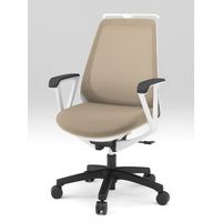 イトーキ ノナチェア KZ-336PVH ホワイト×サンドイエロー KZ-336PVH-W9Y3 1脚（直送品）