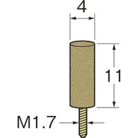 日本精密機械工作 ラビン砥石　１０本 R4863 1梱（直送品）