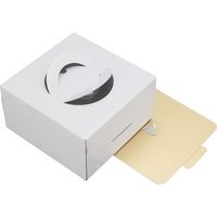 貝印 KHS ケーキボックス(21cm) ホワイト #000DL6343 1箱