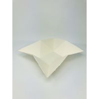 MOLZA美の紙工房 ３Ｄ Ｐａｐｅｒ 折り紙トレイ Ｏｒｉｇａｍｉ Ｔｒａｙ ホワイト MV01 5パック（直送品）