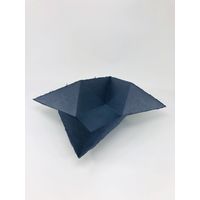 MOLZA美の紙工房 ３Ｄ Ｐａｐｅｒ 折り紙トレイ Ｏｒｉｇａｍｉ Ｔｒａｙ チャコールグレー MV02 5パック（直送品）