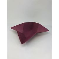 MOLZA美の紙工房 ３Ｄ Ｐａｐｅｒ 折り紙トレイ Ｏｒｉｇａｍｉ Ｔｒａｙ ローズレッド MV03 5パック（直送品）