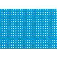 キョーワ 防炎メッシュシート１類　ブルー（インチ枠）１．５２×５．１ｍ UK-333 1枚（直送品）