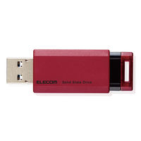 SSD 外付け 500GB 小型 ノック式 USB3.2(Gen1)対応 レッド ESD-EPK0500GRD エレコム 1個