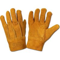 ケイワーク ど根性極柔革手背縫い 黄金 L A-30 1双