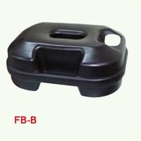 安全興業 樹脂製フェンスおもり 黒 FB-B 1セット(10個)（直送品）