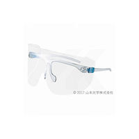 YAMAMOTO（山本光学） 防災面 反射防止グラス・シールド YF-850S 1セット（フレーム1個、レンズ2枚）（わけあり品）