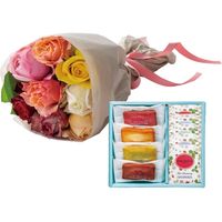 アデリー バラブーケミックス8本&フィナンシェ&ワイルドストロベリーティーバッグセット9個 WEWFT10+RB-M8 1箱（直送品）