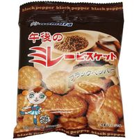 午後のミレービスケット（ブラックペッパー味）　70ｇ×10袋　【野村煎豆加工店　高知　お菓子 駄菓子　やっぱりまじめ】　（直送品）