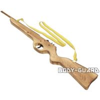 エスエスボディーガード 【鳥獣害対策】木製ゴム銃　ライフル型　アイボリー WMGGR01-IV 1個（直送品）