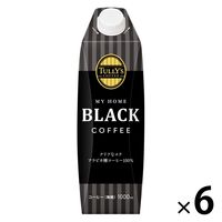 伊藤園 タリーズコーヒー ブラック キャップ付き 紙パック 1000ml MY HOME（マイホーム）　1箱（6本入）