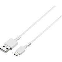 バッファロー USB2.0ケーブル(TypeーA to microB) スリム 1.0m ホワイト BSMPCMB110WH 1台