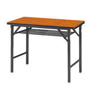 ニシキ工業 折り畳み会議テーブル 棚付 幅1200×奥行600×高さ700mm　 1台