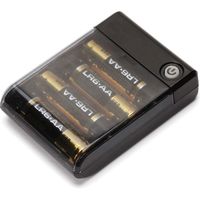 PGA USBポート搭載 乾電池交換式充電器 出力1A ブラック PG-JUK1U1BK 1個（直送品）