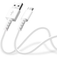 PGA 充電/通信 やわらかケーブル USB-A to USB-C 1.2m ホワイト PG-YWCA12WH 1本（直送品）