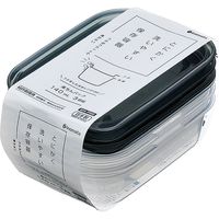 イノマタ化学 楽ちん 角型140mlクリアーブラック #1833 1組(3個)